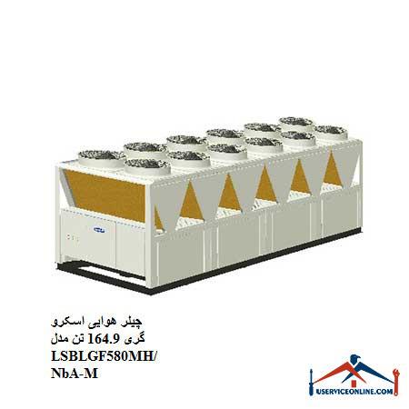 164.9 Tone LSBLGF580MHNbA-M چیلر هوایی اسکرو گری 164.9 تن