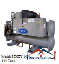 Carrier Cool Water Chiller 30HXY 140A چیلر آب خنک کریر 145 تن مدل 30HXY 140 A