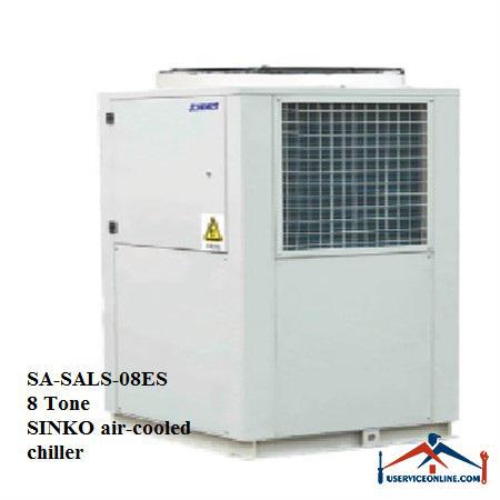 SA-SALS-08ESSINKO air-cooled chiller مینی چیلر هوا خنک اسکرال سینکو 8 تن مدل SA-SALS-08ES