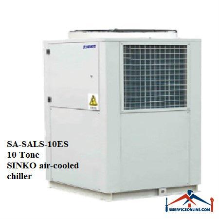 SA-SALS-10ESSINKO air-cooled chiller مینی چیلر هوا خنک اسکرال سینکو 10 تن مدل SA-SALS-10ES