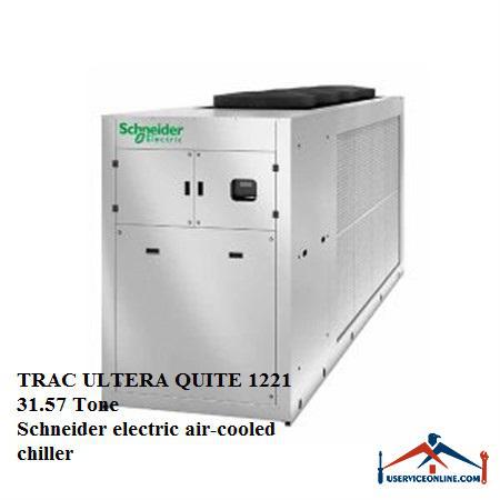 TRAC ULTERA QUITE 1221Schneider electric air-cooled chiller چیلر هوا خنک اسکرال با فن EC اشنایدر 31.57 تن TRAC ULTERA QUITE 1221