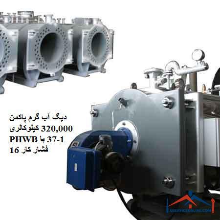 320,000 PHWB1-37 16 دیگ آب گرم پاکمن 320,000 کیلوکالری PHWB1-37 با فشار کار 16
