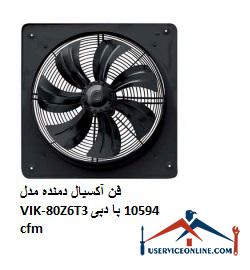 Axial blower model VIK-30L4S2 with a flow rate of 1294 cfm فن آکسیال دمنده مدل VIK-80Z6T3 با دبی 10594 cfm
