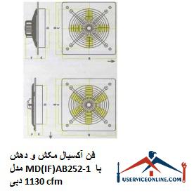 Axial suction and suction fan model MD (IF) AB252-1 with a flow rate of 1130 cfm فن آکسیال مکش و دهش مدل MD(IF)AB252-1 با دبی 1130 cfm