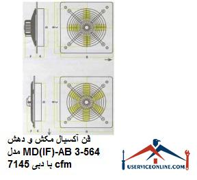 Axial suction and suction fan model MD (IF) -AB564-3 with a flow rate of 7145 cfm فن آکسیال مکش و دهش مدل MD(IF)-AB564-3 با دبی 7145 cfm