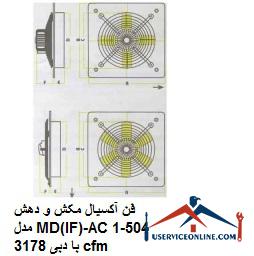 Axial suction and suction fan model MD (IF) -AC504-1 with a flow rate of 3178 cfm فن آکسیال مکش و دهش مدل MD(IF)-AC504-1 با دبی 3178 cfm