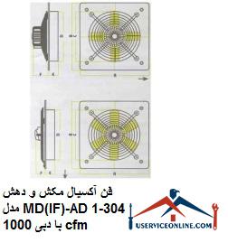 Axial suction and suction fan model MD (IF) -AD304-1 with a flow rate of 1000 cfm فن آکسیال مکش و دهش مدل MD(IF)-AD304-1 با دبی 1000 cfm