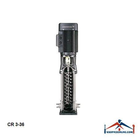 CR 3-36 پمپ گراندفوس آبرسانی عمودی طبقاتی مدل CR 3-36