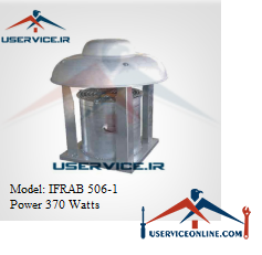 Iranian Ceiling Axial Fan IFRAB 506-1 فن آکسیال سقفی ایرانیان فن مدل IFRAB 506-1 قدرت 370 وات