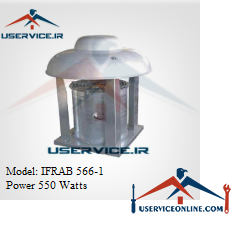 Iranian Ceiling Axial Fan IFRAB 566-1 فن آکسیال سقفی ایرانیان فن مدل IFRAB 566-1 قدرت 550 وات