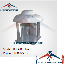 Iranian Ceiling Axial Fan IFRAB 716-1 فن آکسیال سقفی ایرانیان فن مدل IFRAB 716-1 قدرت 1100 وات