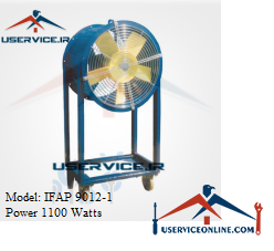 Iranian Channel Moving Axial Fan IFAP 9012-1 فن آکسیال متحرک کانالی ایرانیان فن مدل IFAP 9012-1 قدرت 1100 وات