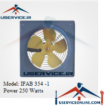 Iranian Wall Axial Fan IFAB 354 -1 فن آکسیال دیواری ایرانیان فن مدل IFAB 354 -1 قدرت 250 وات