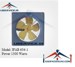 Iranian Wall Axial Fan IFAB 634-1 (2) فن آکسیال دیواری ایرانیان فن مدل IFAB 634-1 قدرت 1500 وات