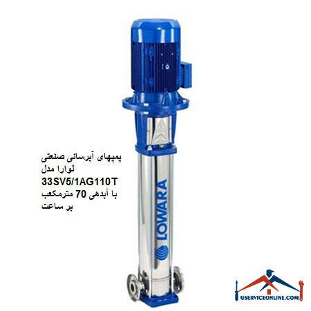 Laura 33SV5 1AG110T industrial water supply pumps with a discharge of 70 cubic meters per hour پمپهای آبرسانی صنعتی لوارا مدل 33SV5/1AG110T با آبدهی 70 مترمکعب بر ساعت