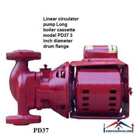 Linear circulator pump Long boiler cassette model PD37 3 inch diameter drum flange پمپ سير کولاتور خطی سمنان مدل PD37