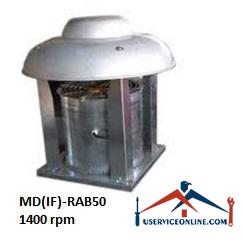 MD(IF)-RAB50 1400 rpm فن آکسیال مکش و دهش مدل MD(IF)-RAB50 با دور موتور 1400 rpm