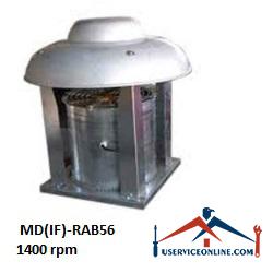 MD(IF)-RAB56 1400 rpm فن آکسیال مکش و دهش مدل MD(IF)-RAB56 با دور موتور 1400 rpm