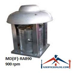MD(IF)-RAB90 900 rpm فن آکسیال مکش و دهش مدل MD(IF)-RAB90 با دور موتور 900 rpm