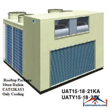 Rooftop Package 10ton Daikin UAT12KAY1 Only Cooling پکیج پشت بامی 10تن Daikin دایکین UAT12KAY1 مدل فقط سرمایش