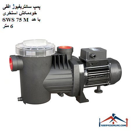 SWS 75 M self-priming horizontal self-priming pool pump with 6 m head پمپ سانتریفیوژ افقی خودمکش استخری SWS 75 M با هد 6 متر