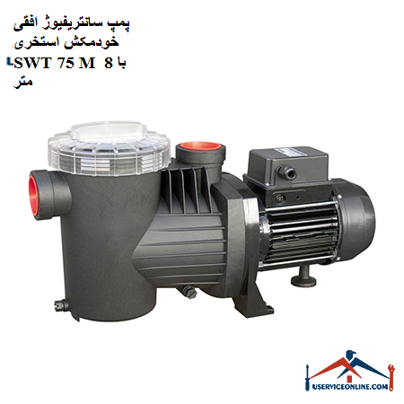 SWT 75 M horizontal self-priming pool pump with 8 meters پمپ سانتریفیوژ افقی خودمکش استخری SWT 75 M با 8 متر