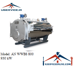 Steel spa boiler of Ansar Company AN WWBS 800 دیگ فولادی آبگرم شرکت انصار AN WWBS 800