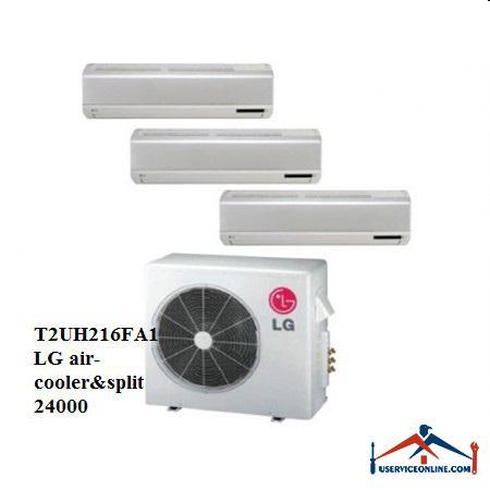 T2UH216FA1LG air-cooler&split کولر گازی اسپلیت چند پنل ال جی 24000 مدل T2UH216FA1