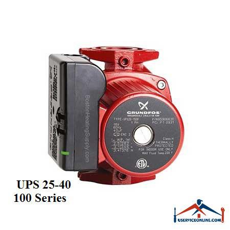 UPS 25-40 پمپ سيرکولاتور گراندفوس مدل UPS 25-40 سری 100