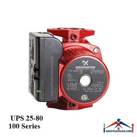 UPS 25-80 پمپ سيرکولاتور گراندفوس مدل UPS 25-80 سری 100