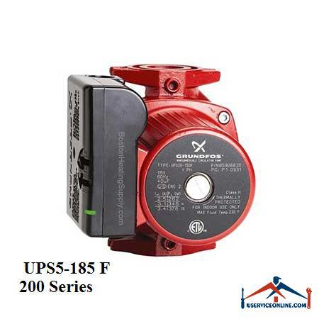 UPS5-185 F پمپ سيرکولاتور گراندفوس مدل UPS5-185 F سری 200