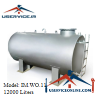 Horizontal Metal Storage Source IM.WO.11 منبع ذخیره فلزی افقی 8000 لیتری شرکت ایران منبع مدل IM.WO.9