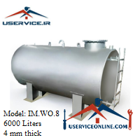 Metal storage source 4 IM.WO.8 منبع ذخیره فلزی ضخامت 4 میلی 6000 لیتری شرکت ایران منبع مدل IM.WO.8