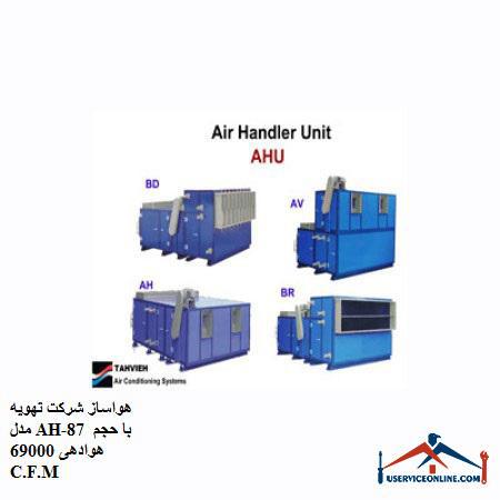 AH-87 air conditioner with aeration volume of 69000 C.F.M. هواساز شرکت تهویه مدل AH-87 با حجم هوادهی 69000 C.F.M
