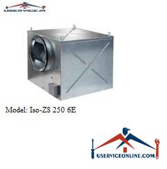 Blaberg Iso Industrial Ventilator Iso-ZS 250 6E هواکش صنعتی ISO-ZS بلابرگ مدل ISO-ZS 315/2X250 6E