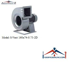 Blaberg S-Vent Industrial Ventilator S-Vent 160x74-0.75-2D هواکش صنعتی S-VENT بلابرگ مدل S-VENT 160X74-0.75-2D