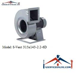 Blaberg S-Vent Industrial Ventilator S-Vent 315x143-2.2-6D هواکش صنعتی S-VENT بلابرگ مدل S-VENT 315X143-2.2-6D