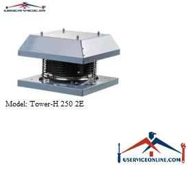 Blaberg Tower-H Industrial Ventilator Tower-H 250 2E هواکش صنعتی TOWER-H بلابرگ مدل TOWER-H 250 2E