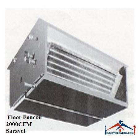 Floor Fancoil 2000CFM Saravel فن کویل سقفی ساراول Saravel 2000 CFM