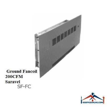 Ground Fancoil 200CFM Saravel فن کویل زمینی روبروزن توکار با نما Saravel ساراول 200 CFM