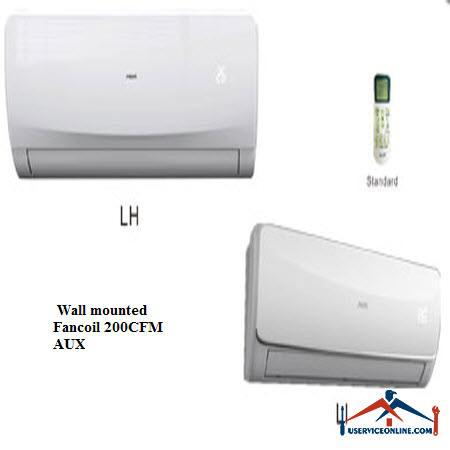 Wall mounted Fancoil 200CFM AUX فن کویل AUX دیواری CFM 200