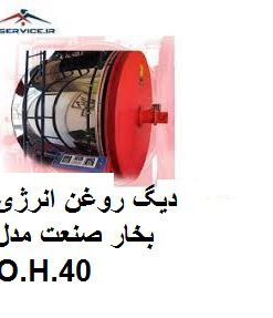 دیگ روغن انرژی بخار صنعت مدل O.H.40