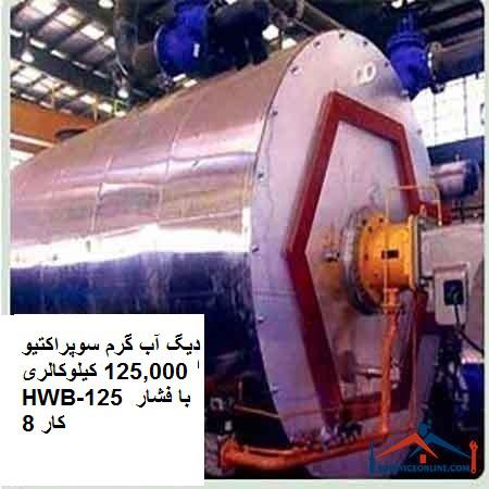 دیگ آب گرم سوپراکتیو 125,000 کیلوکالری HWB-125 با فشار کار 8 دیگ آب گرم سوپراکتیو 125,000 کیلوکالری HWB-125 با فشار کار 8